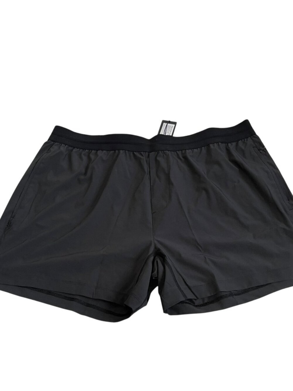 Rhone athletic shorts Mako Tech Short Unlined dark gray black elastic XXL 5"